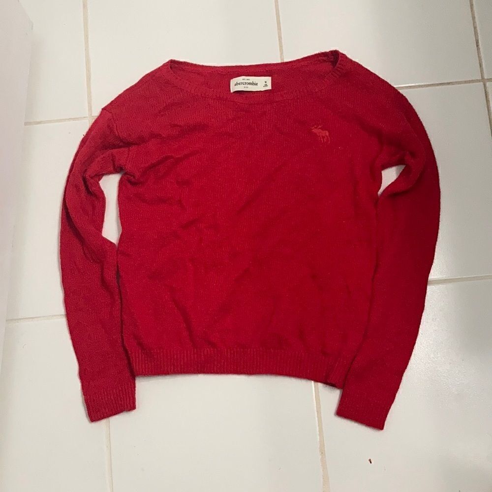Abercrombie red sweater